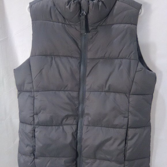 Old Navy Jacket & Coat Kids Quilted Puffer Vest Color Gray Size 6/7 - Picture 2 of 6